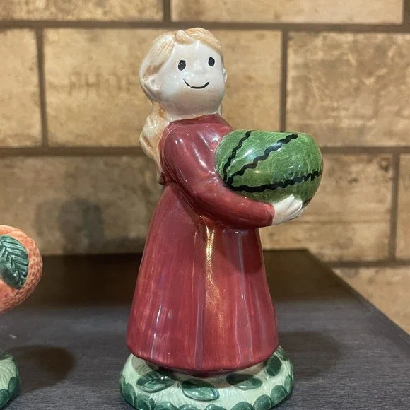 Country Fences by NORITAKE Country Father, Mother,  Daughter  Candlesticks Fall - Picture 7 of 11